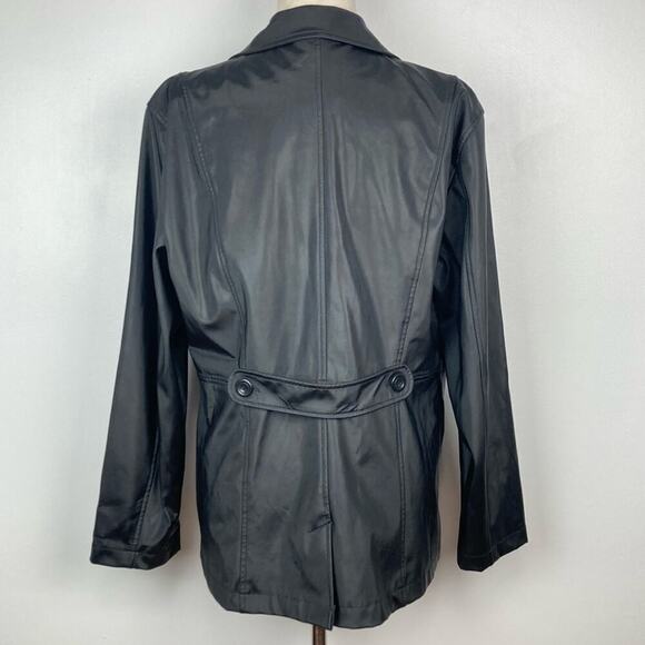 CS SIGNATURE Trench Coat Single Breasted Rain Coat size L - Picture 3 of 12